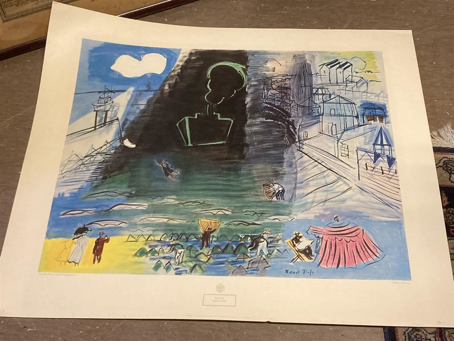 Grafica & Litografie: Lithographie DUFY Raoul Cargo Noir – Usato da Bern venduto da Jwpm66