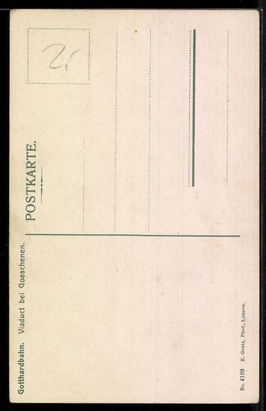 Cartoline postali: AK Göschenen, Viadukt der Gotthardbahn – Usato da Berlin venduto da bartko-reher 1