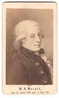 Fotografie Komponist W. A. Mozart im Hal