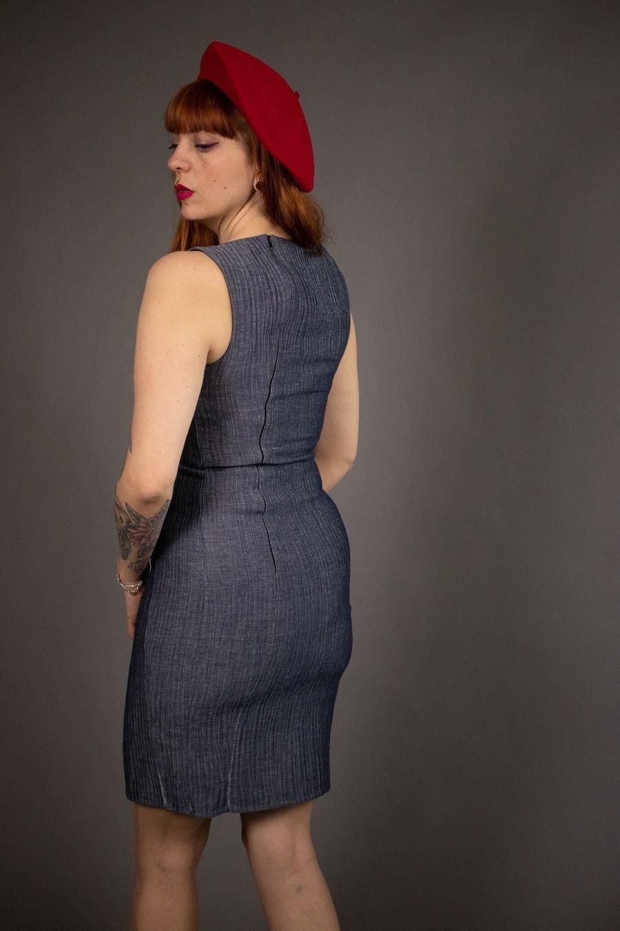 Akris Kleider: Grauer AKRIS Linenkleid - Gr. S – Gebraucht aus Hombrechtikon von BAZ-Vintage 1