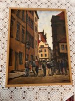 Schöne Gemälde Stadtansich Signiert  (142)