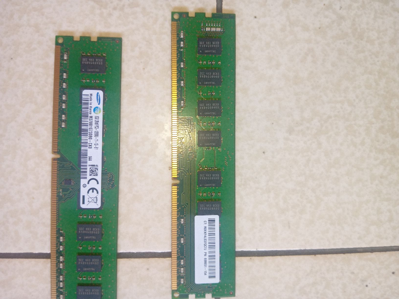 Samsung Memory / RAM: 4x 8gb 2Rx8 PC3-12800U-11-13B1 – Gebraucht aus Rolle von vfa_7hry 2