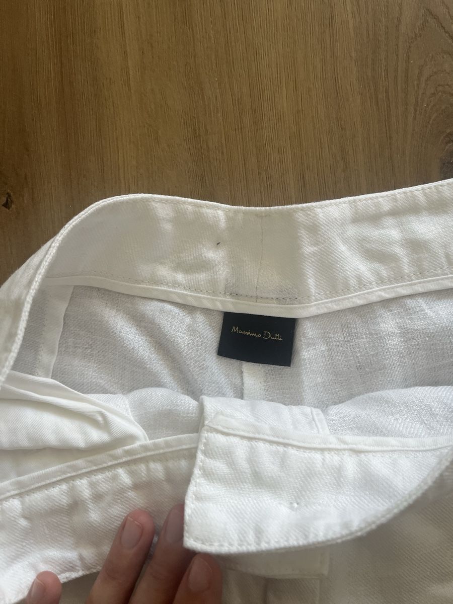 Massimo Dutti Hosen: Leinen Hose weiss Massimo Dutti – Gebraucht aus Lenzburg von Shru5 2