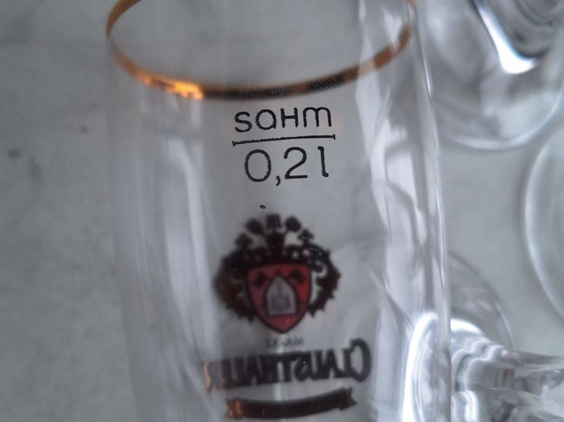 Bicchieri: 4 STK CLAUSTHALER KRISTALLBIERGLÄSER – Nuovo (secondo la descrizione) da Huttwil venduto da Kunterbuntli 4