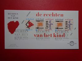 FDC Ersttagsbrief 1989 BLOCK  KINDER Pays-Bas NIEDERLANDE