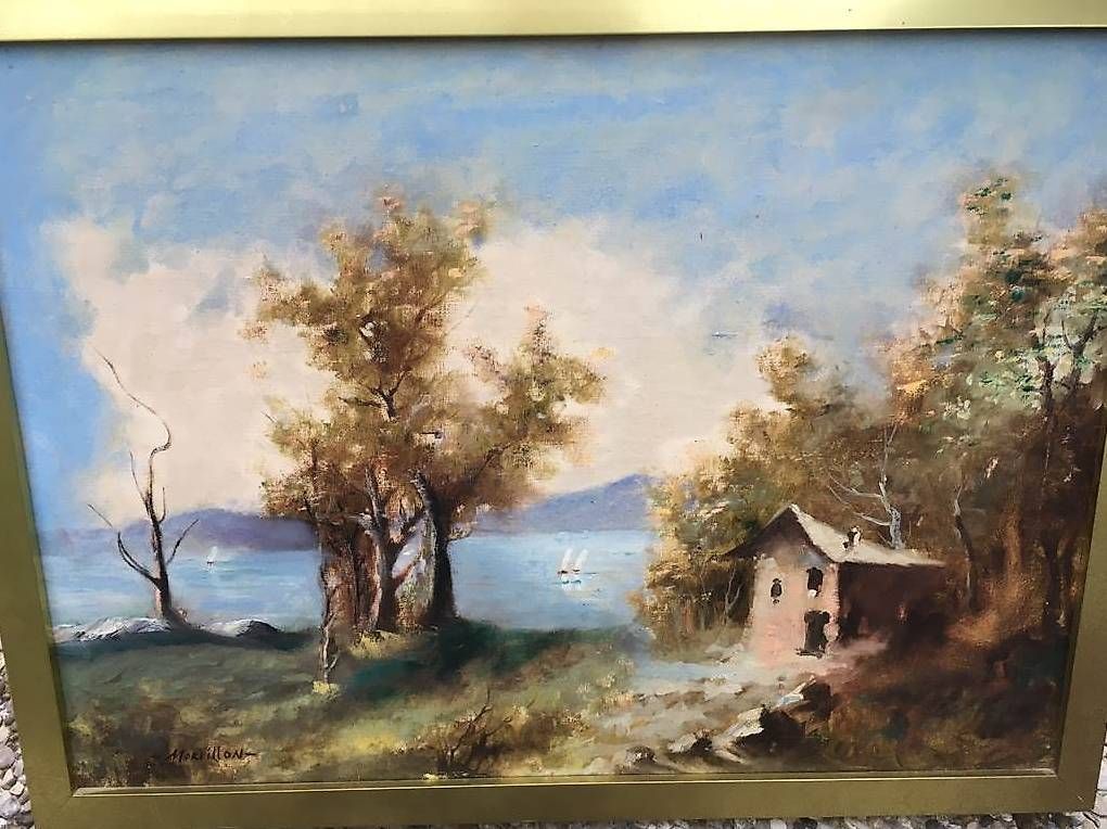 Gemälde: Peinture sur toile de Edouard Moreillon. – Gebraucht aus St. Maurice von Benoit12