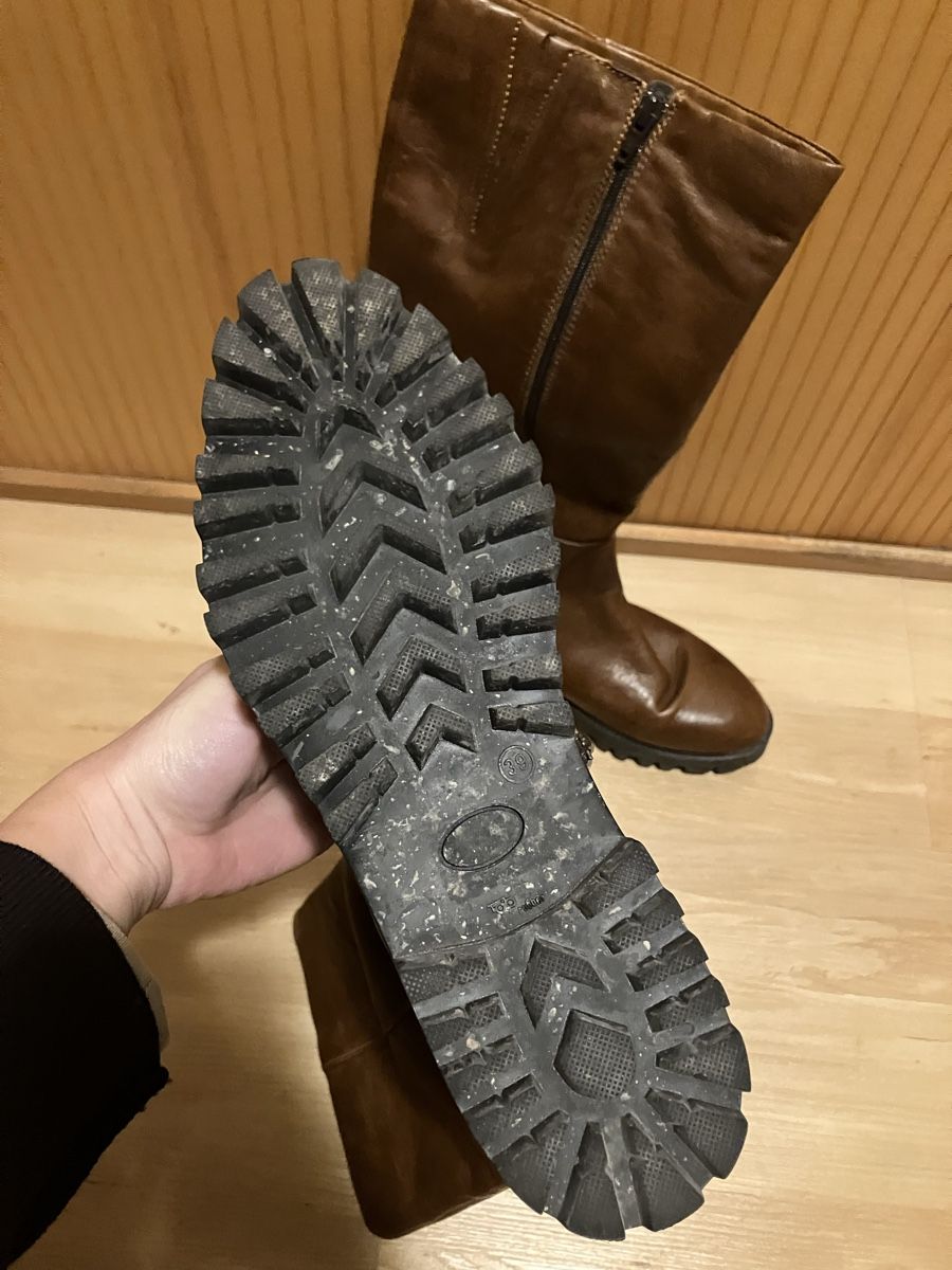 Scarpe da donna: Braune Lederstiefel – Usato da Zürich venduto da vanisza 4