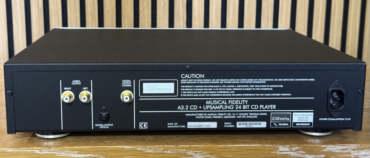 Musical Fidelity Lettore multimediale & Streamer: Musical Fidelity A3.2 24bit CD-Player – Usato da Ebertswil venduto da audivero 4