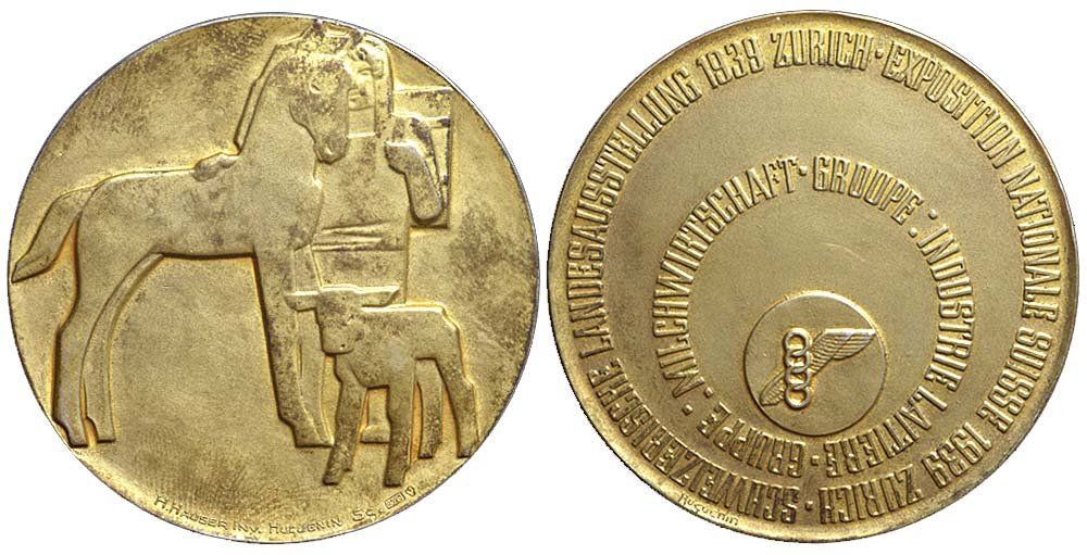 Medaglie: Silbermedaille 1939 Zurich Expo – Usato da Chiasso venduto da Novamarketing