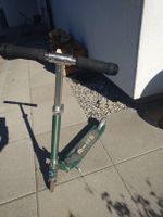 Micro Scooter klappbar grün in gebrauchtem Zustand