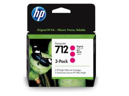 HP DesignJet T230/T250/T130/T630/T650 Red Ink, 712/3ED78A