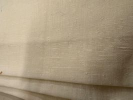 Leinenartiger Stoff, eierschalenfarbe, neu, 140 x 200 cm