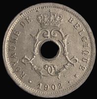 BELGIEN 5 CENTIMES 1902