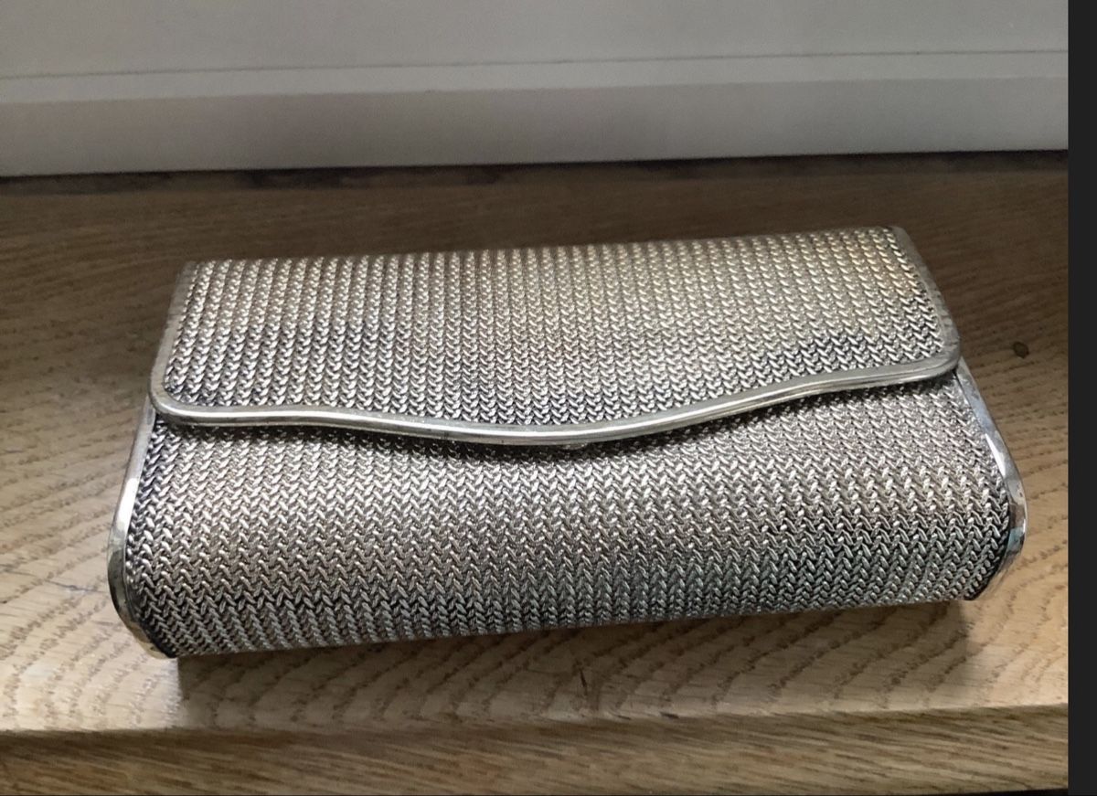 Borse da donna: Elegante Silber Abendtasche Vintage – Usato da schaffhausen venduto da Chiquimiki 3