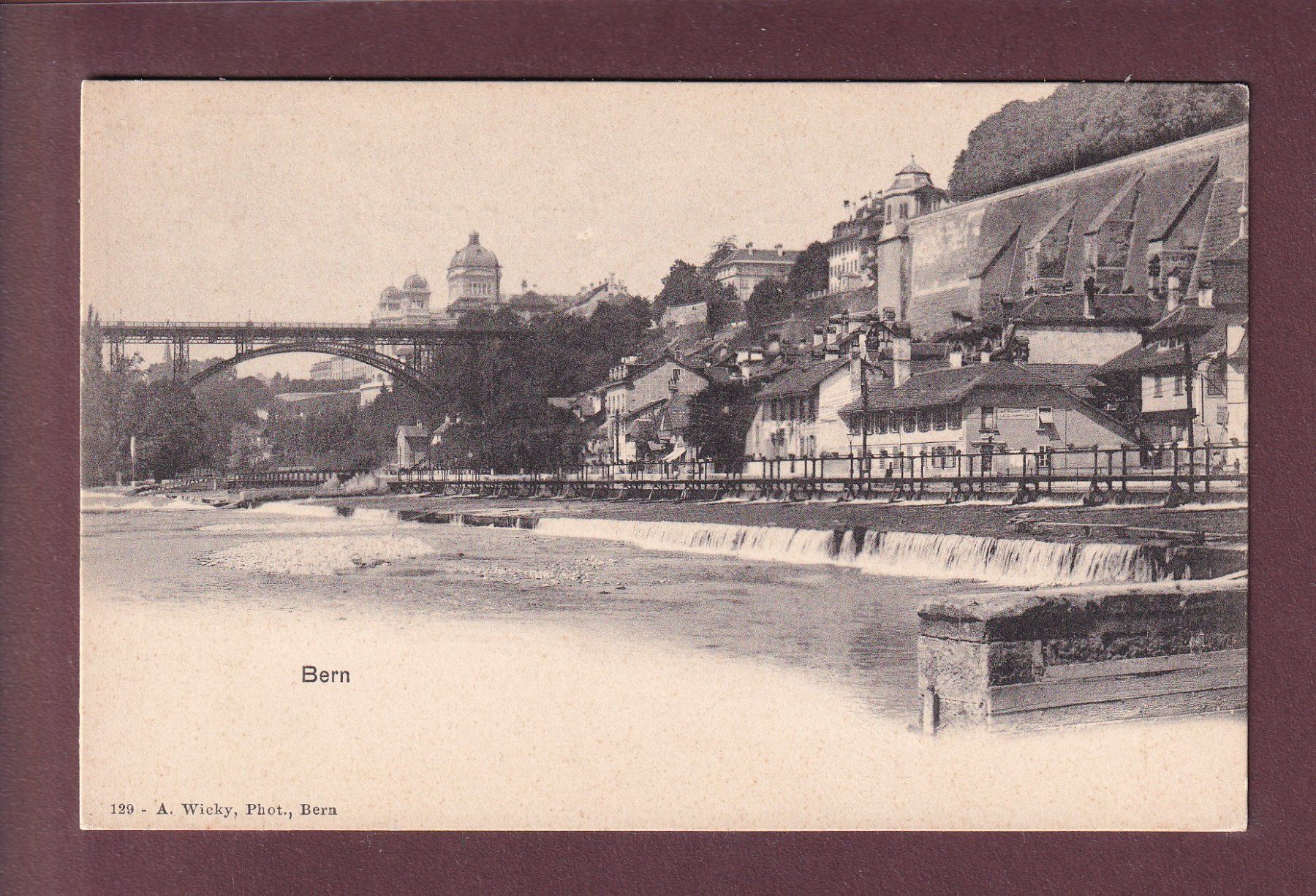 Ansichtskarten: BERN - An der Aare – Gebraucht aus Pully von nicecards