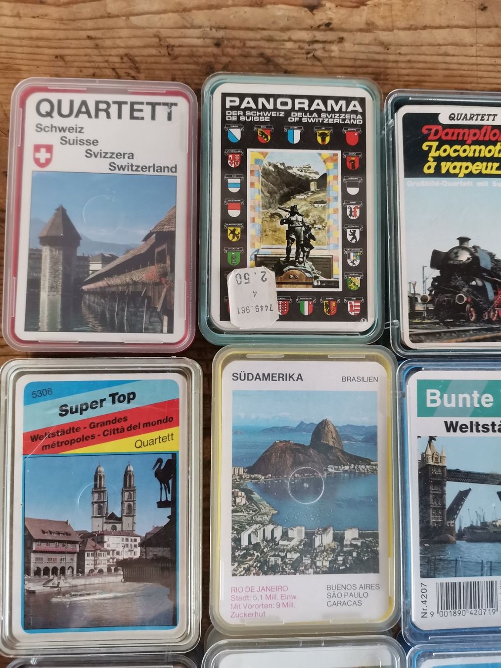Giochi: Super Top Quartett, Städte Quartett, Töff Quartett, Schweize – Usato da Wiedlisbach venduto da materialkreislauf 1