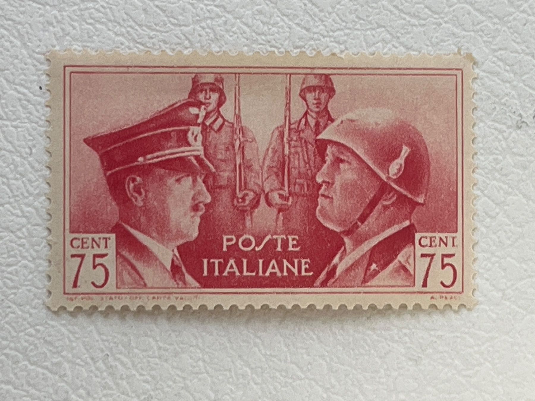 Tutti i francobolli: Italia Briefmark mit Hitler und Mussolini – Usato da Chiasso venduto da AzenYa