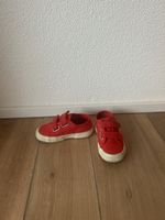 Rote Superga Kinder Schuhe mit Klettverschluss, Gr. 26