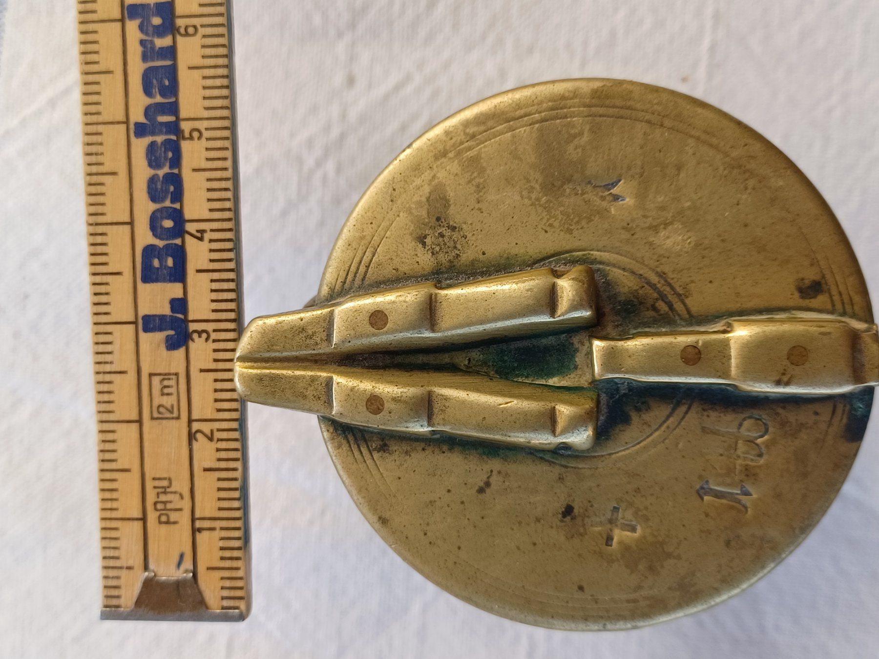 Misurare: Antikes Schweizer Becher-/Apothekergewicht Basel (um 1850) – Usato da Herisau venduto da ugr_prb5 1