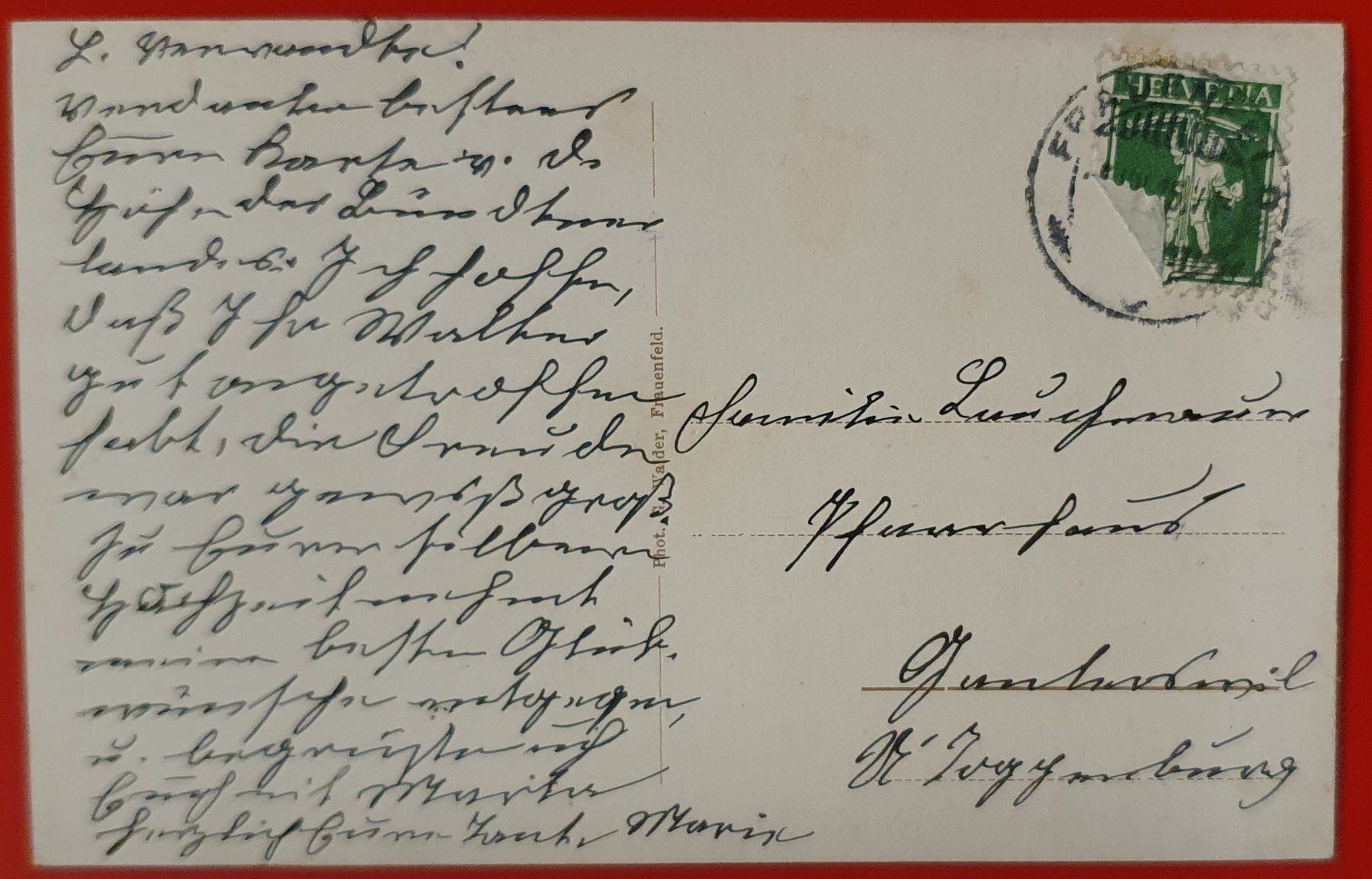 Cartoline postali: Frauenfeld 1915 - Kantonschule – Usato da Kreuzlingen venduto da Rschweiz1 1