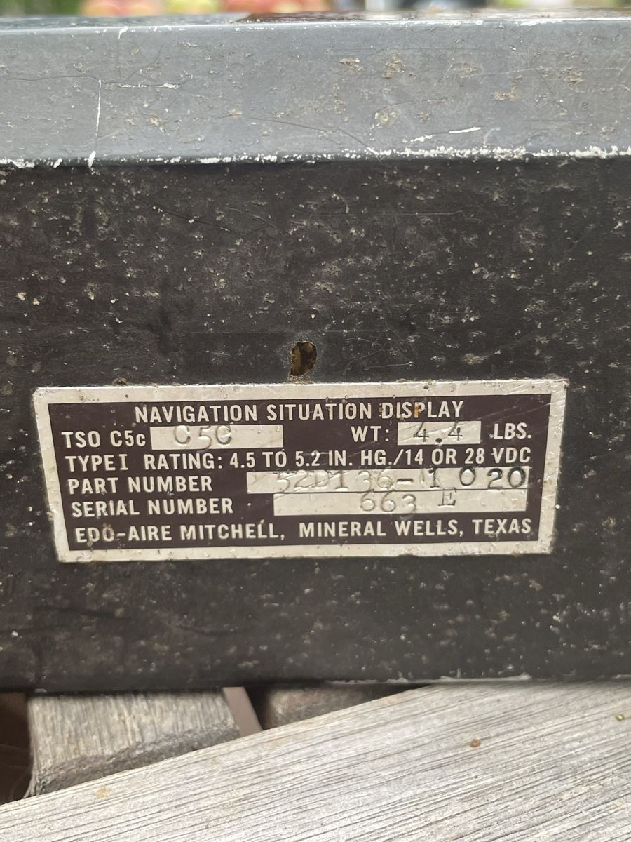 Misurare: EDO-AIRE Navigation Situation Display HSI – Usato da Erlen venduto da Mirageiii 2