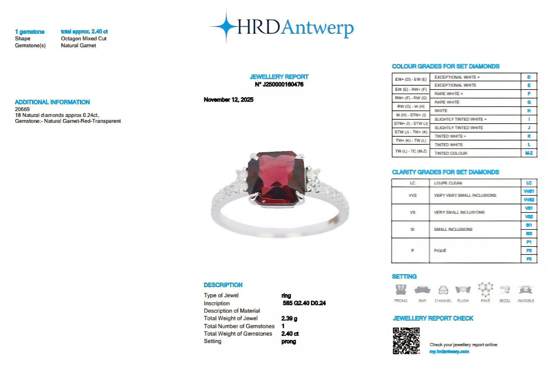 Anelli: Granat-Ring 14k Weissgold 2,40ct – Nuovo e nell'imballaggio originale da Illnau venduto da Juwelier_Mahler_GmbH 4
