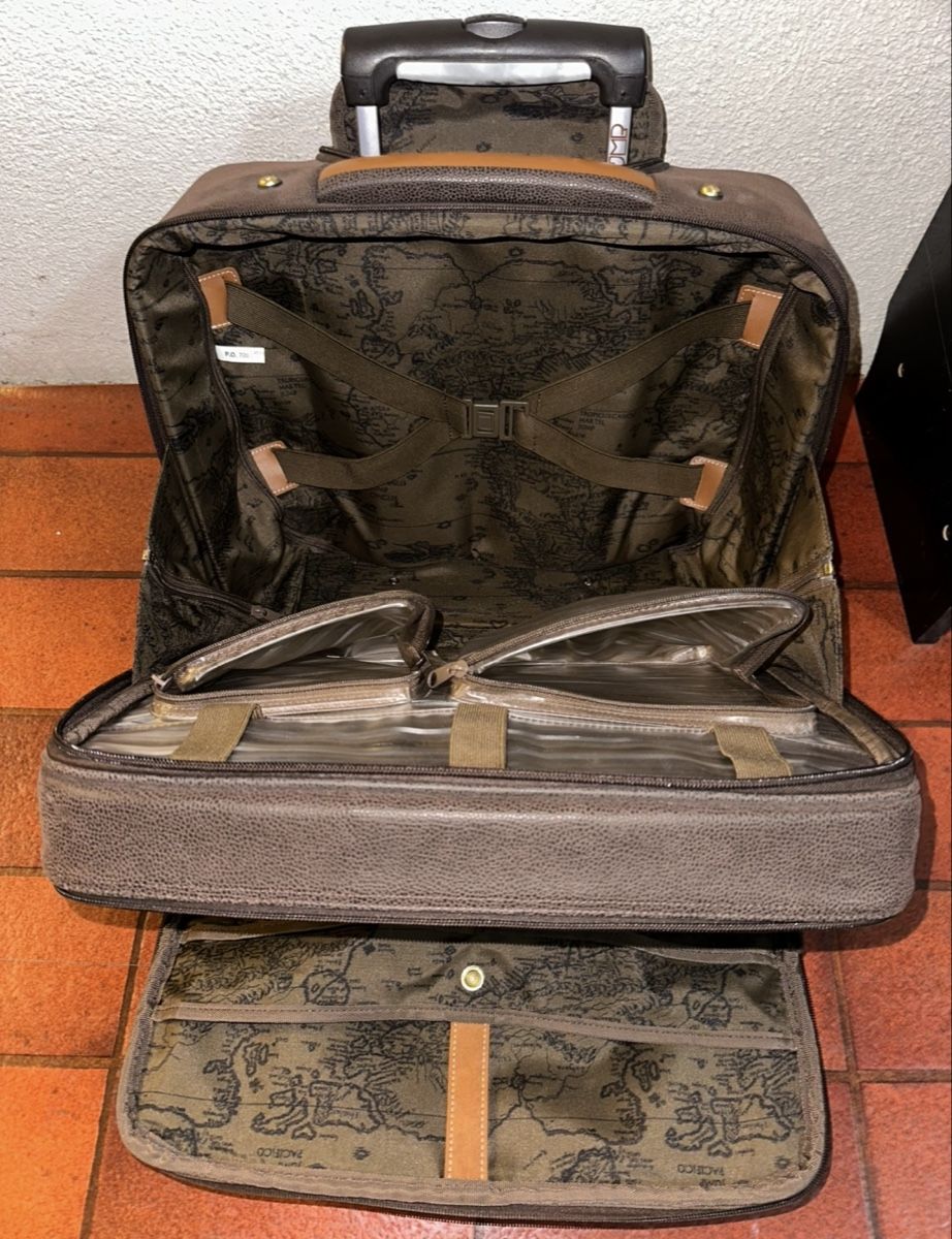 Valigie: Rollkoffer, braun, Leder, elegant – Usato da Zollikon venduto da into-the-west 3