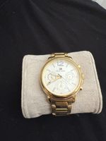 Tommy Hilfiger Damen Uhr Gold mit Multifunktions-Zifferblatt