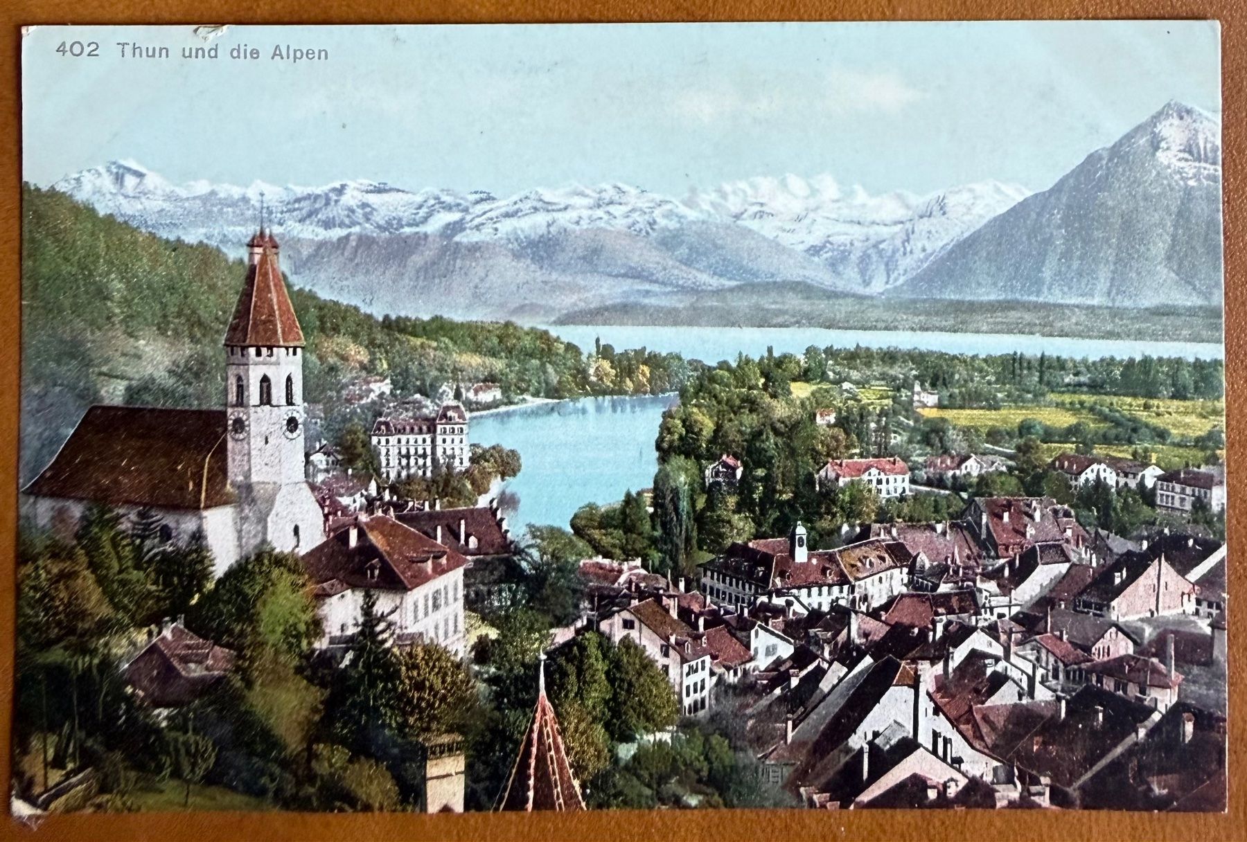 Cartoline postali: Thun - Panorama  AK – Usato da Lutry venduto da Ediego