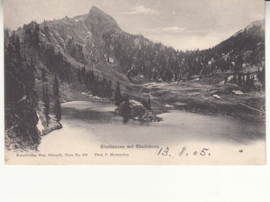 Ansichtskarten: Stockensee 1905 mit Stabstempel Stockhorn – Gebraucht aus Bürglen TG von StampGraf