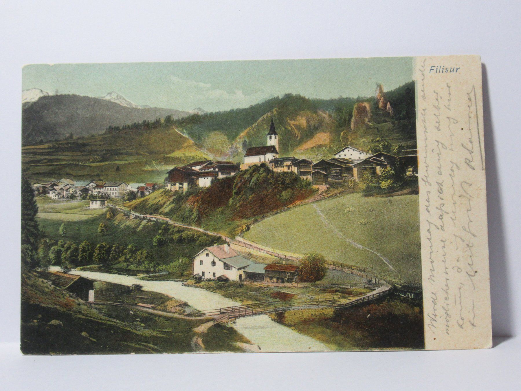 Cartoline postali: Filisur , Kirche  1903 – Usato da Grenchen venduto da Bluemchen1900 1