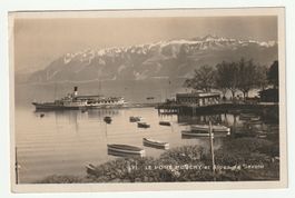 1926 Postkarte Historisch LE PORT d'OUCHY et Alpes de Savoie