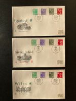 Kompletter FDC-Satz Regionalmarken Grossbritannien 1982 !