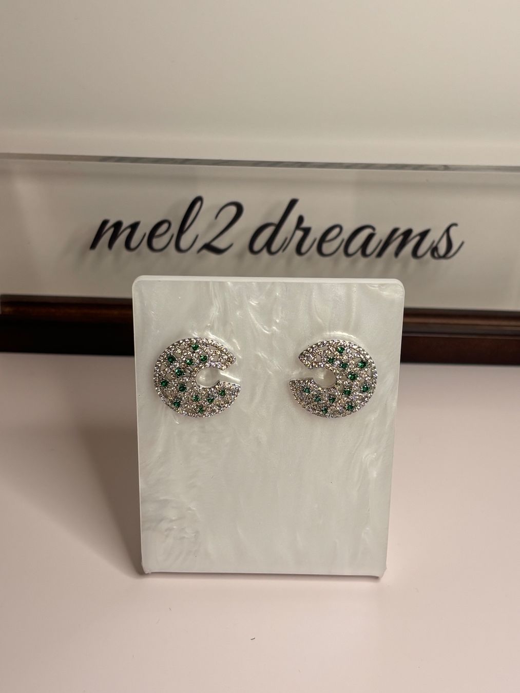 Boucles d'oreille: Boucles d’oreilles émeraudes ✨ – Neuf (Voir description) à Lausanne par mel2dreams 3