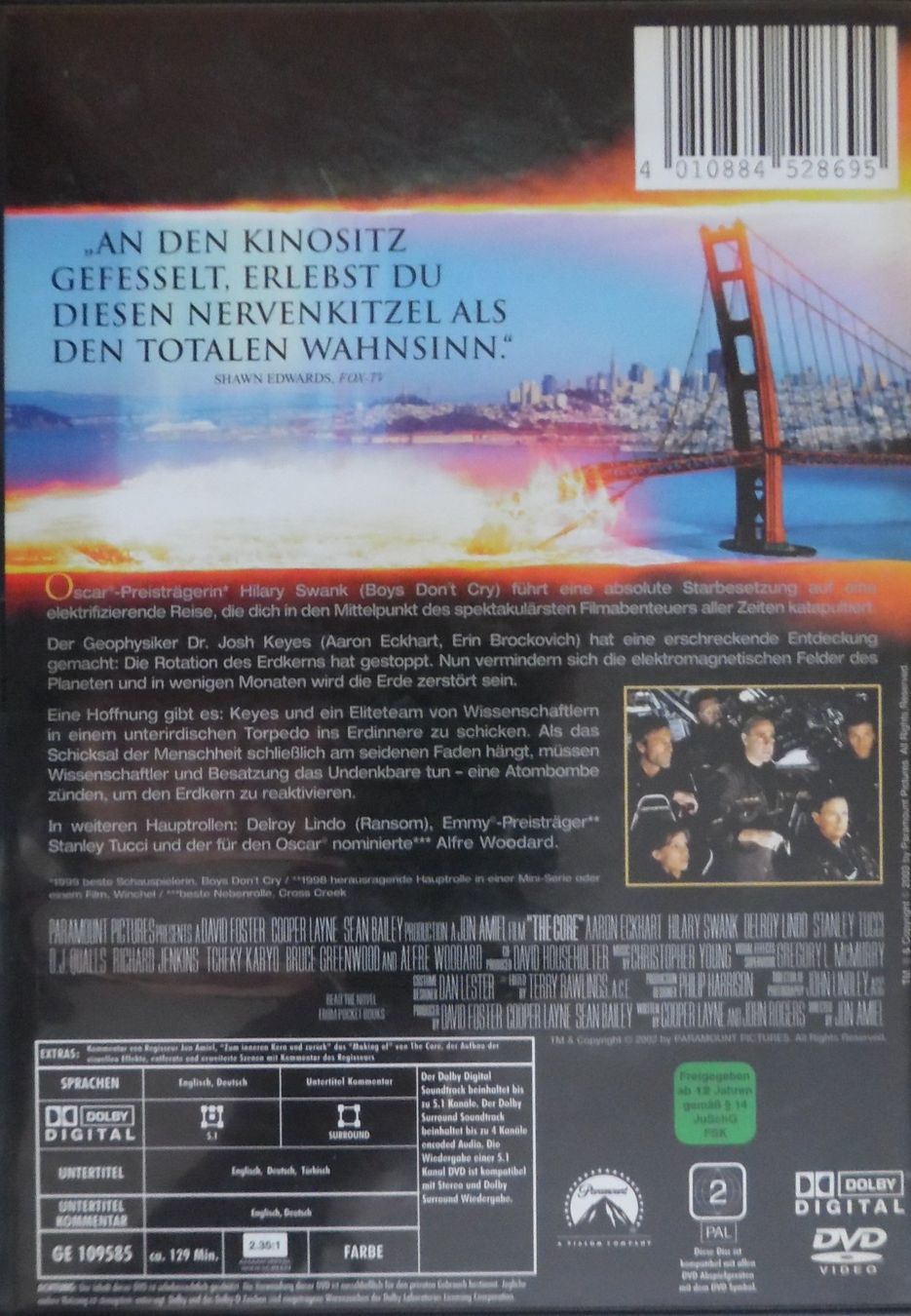 Tutti i DVDs: The Core – Usato da Bellinzona venduto da Luna093 2