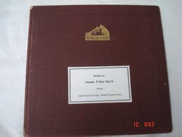 Schellackplattenalbum  Beethoven Frühlingssonate F-dur Op.24