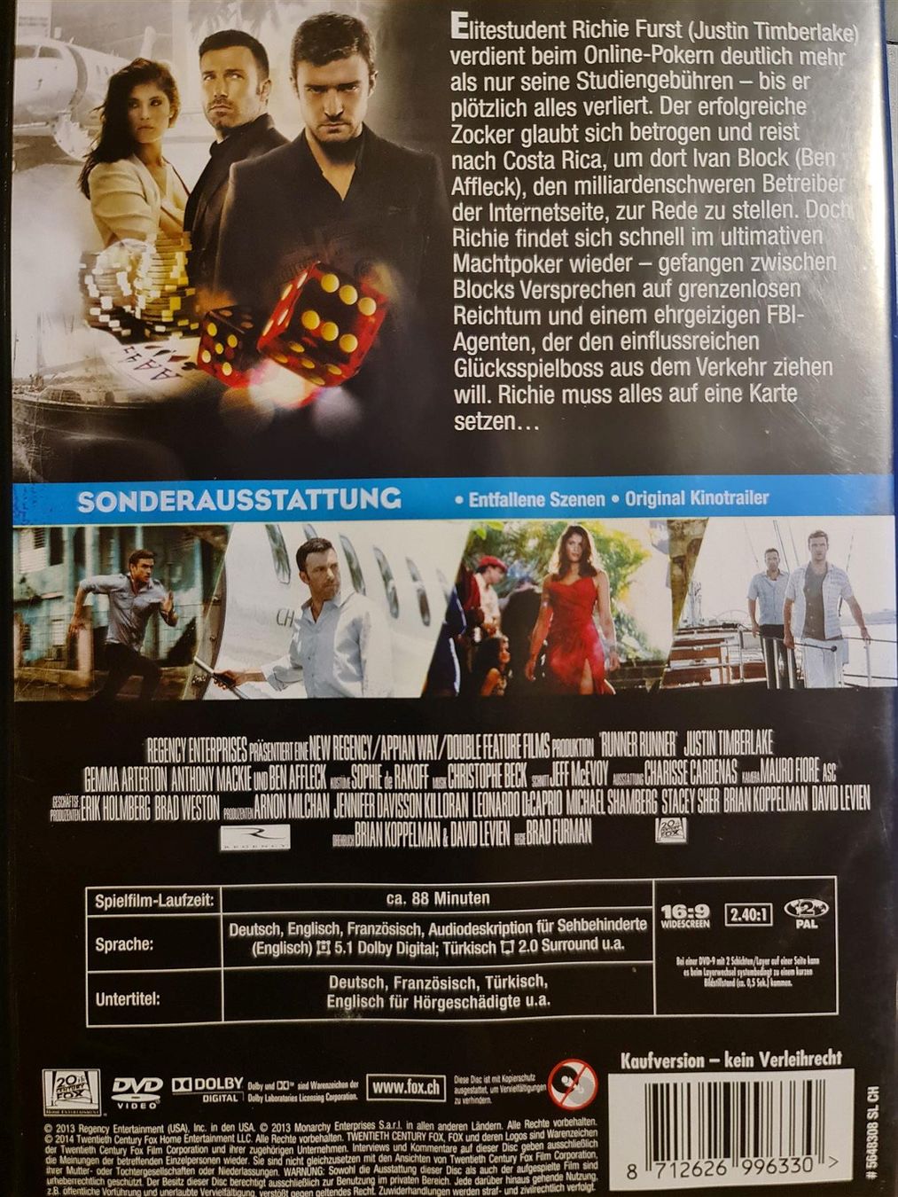 Tous les DVDs: Runner Runner – D'occasion à Dintikon par Vexi 1