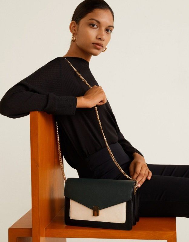 Mango Borse da donna: MANGO neue Tasche mit Kette Umhängetasche – Nuovo e nell'imballaggio originale da Rotkreuz venduto da beltraum 3
