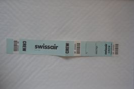 Swissair Baggaga  Crew Label (working crew)
