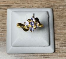 Tansanit Ring 💎✨ Silber 925 vergoldet S282