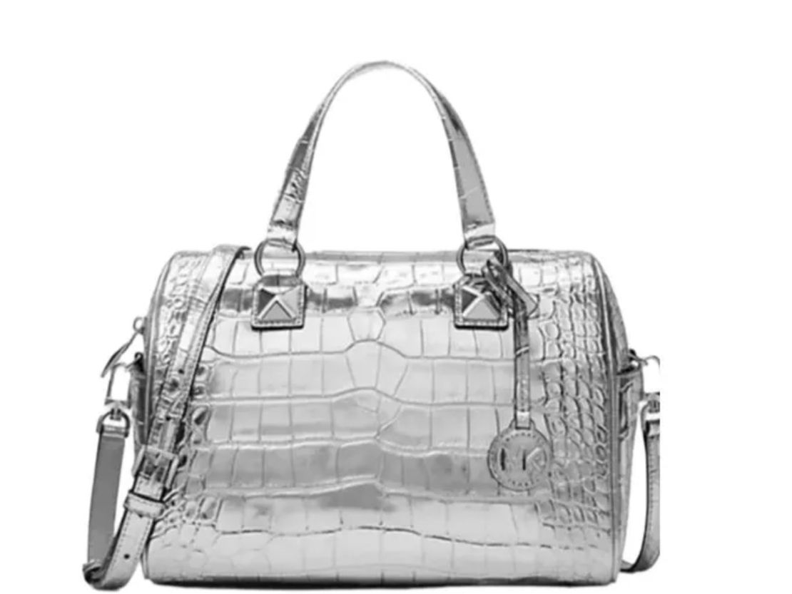Michael Kors Borse da donna: Michael Kors Tasche Grayson Silber echt Leder M – Nuovo (secondo la descrizione) da Zuerich venduto da SaTs-43