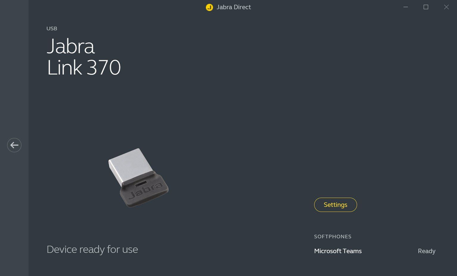 Jabra Laufwerke & Adapter: Jabra Bluetooth Adapter Link 370 MS USB-A - BT - END040W – Gebraucht aus Langwiesen von  2