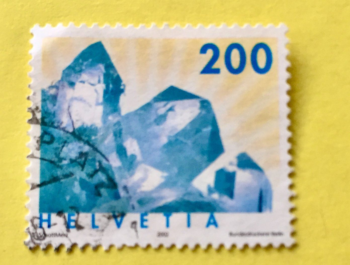 Tutti i francobolli: Nr.1065 Berkkristall GESTEMPELT 2002   – Usato da Aarau venduto da Billa007