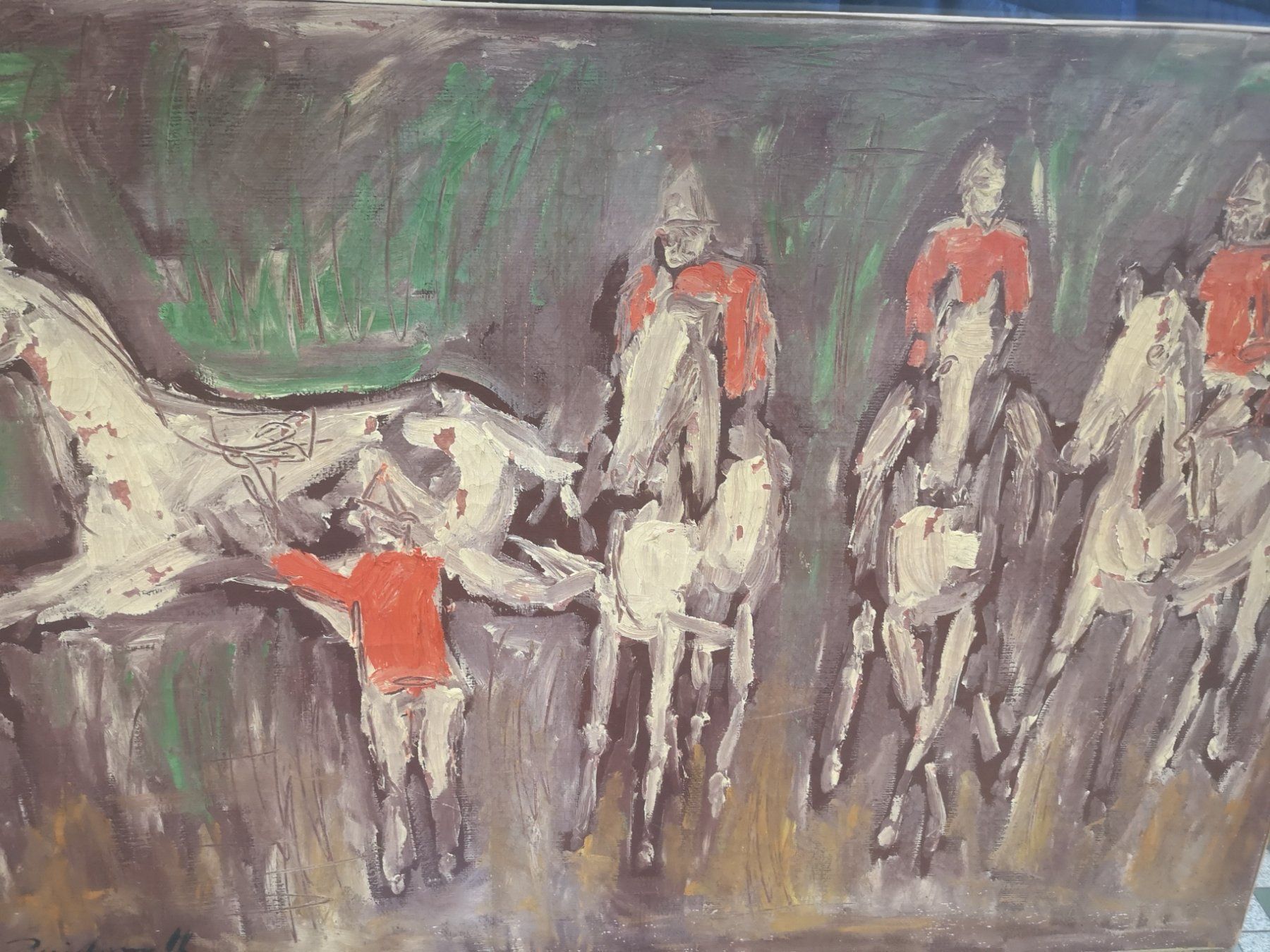 Gemälde: GRANDE HUILE SUR TOILE SIGNÉE – Gebraucht aus Genève von Qanil77 1