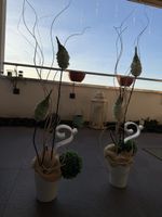 Kunstblumen 2 Stk., Gesteck, Blumen