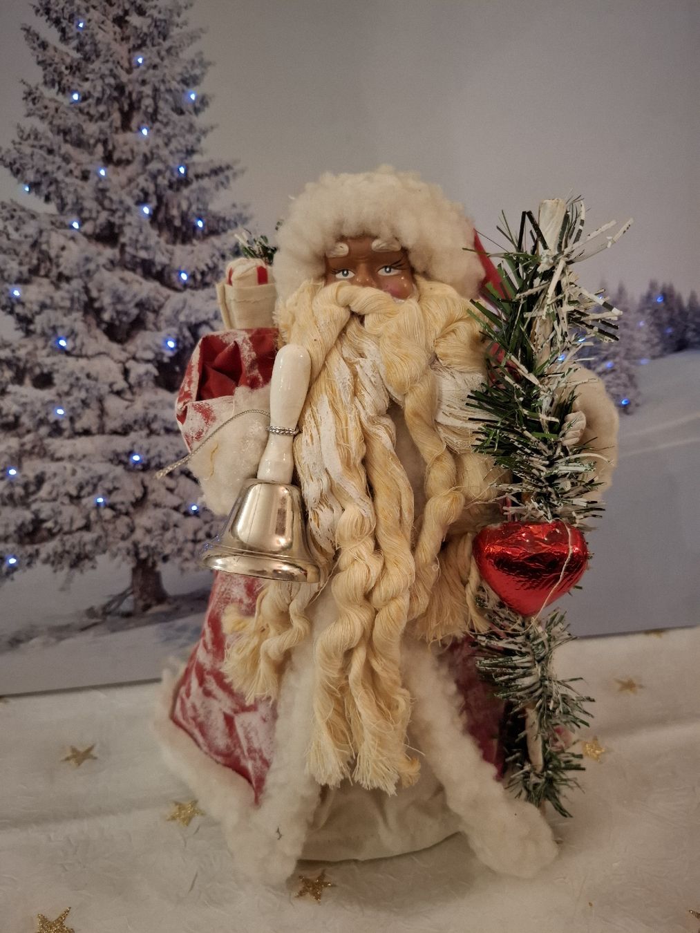 Tutte le decorazioni: ALTER PAPPMACHÉ WEIHNACHTSMANN – Nuovo (secondo la descrizione) da Gretzenbach venduto da schibaya 3