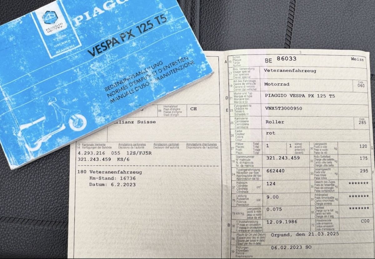 Piaggio Strada: Vespa T5 Jg. 1986 – Usato da Nidau venduto da Fscotch 2