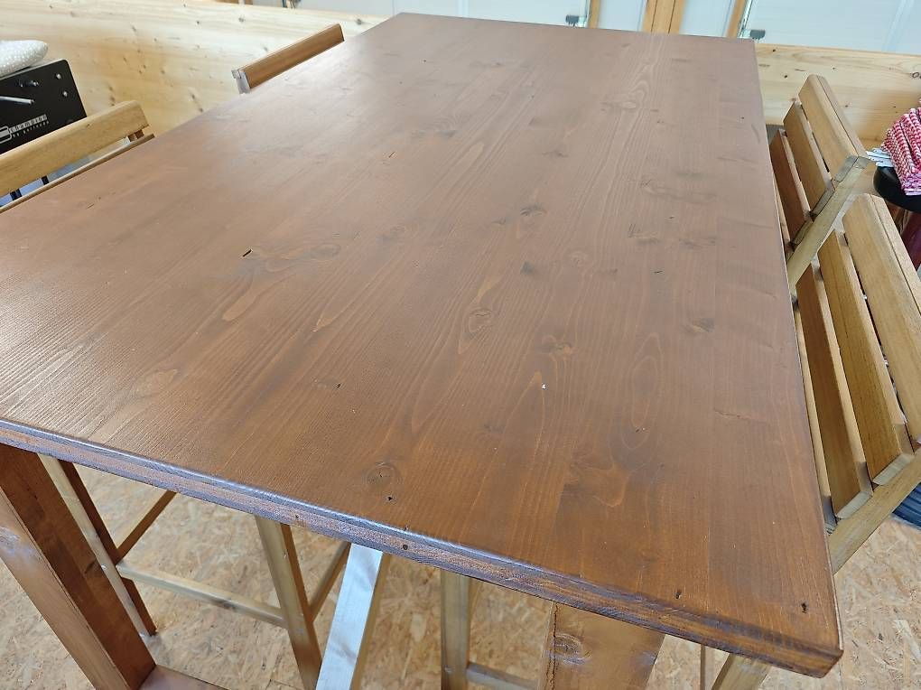 Set di tavolo e panche: Gartentisch / Hochtisch inkl Stühle – Usato da Neudorf venduto da RS_handwaerch77 2