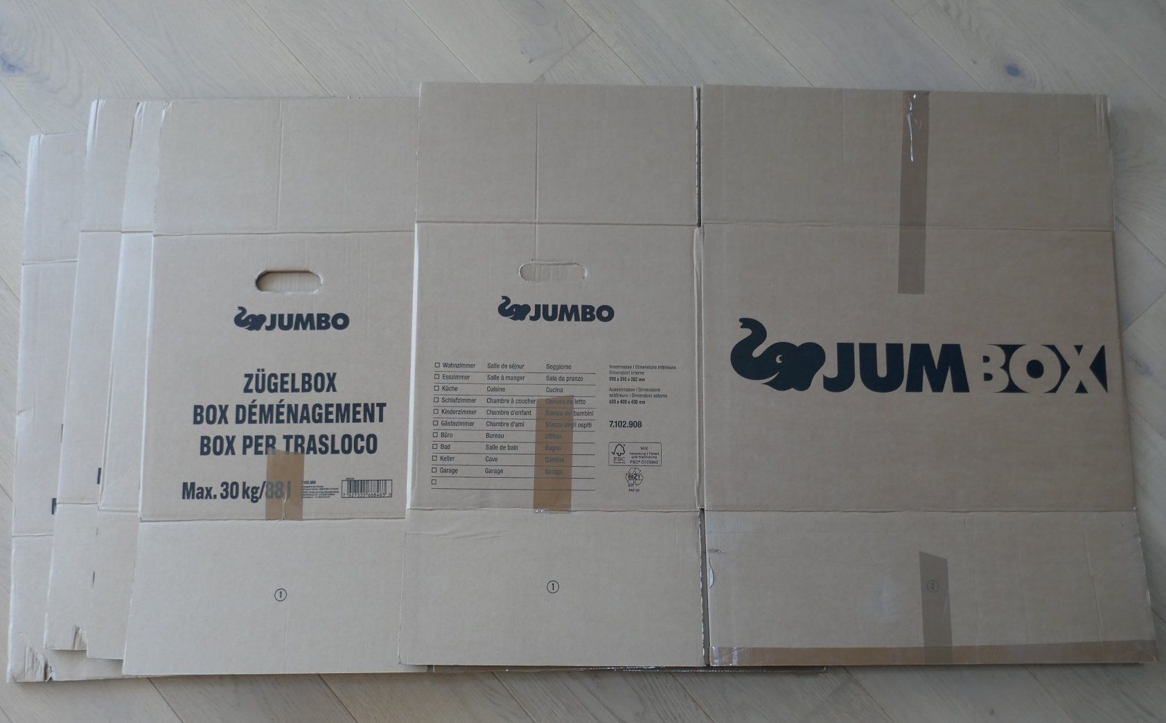 Cartoni: Umzugskarton "Boxy" oder "Jumbox" 1.-/Stück (Abholen Büren) – Usato da Zollikofen venduto da Willmac