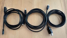 3 Stück Micro HDMI auf HDMI Kabel - 2 Meter